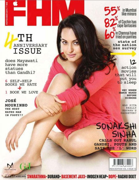 Sonakshi Sinha goes red for FHM